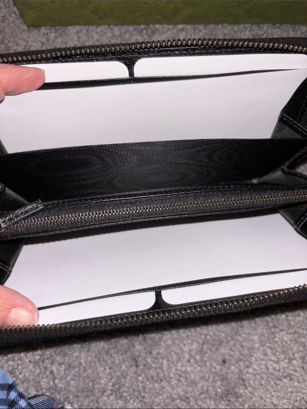 Gucci Black Bamboo Accent Leather Wallet - Picture 5 of 10